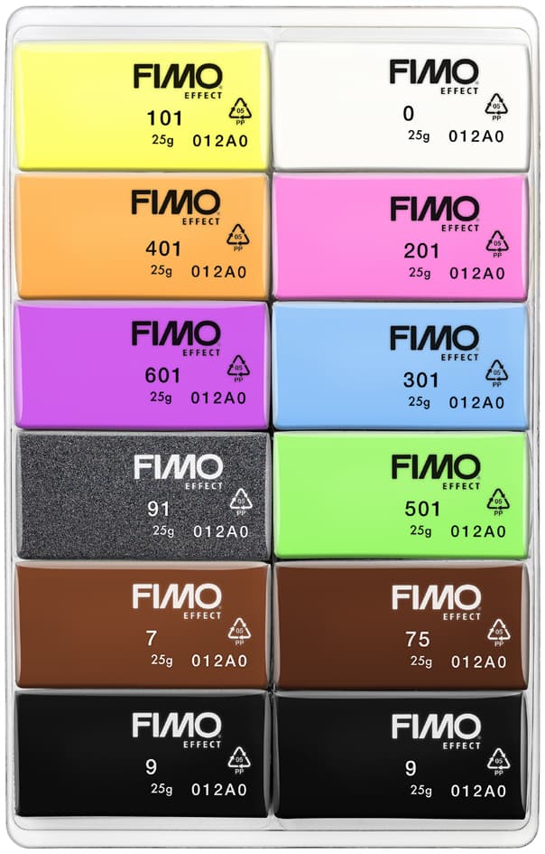 Fimo Modelliermasse-Set , Neon, , 12er Set