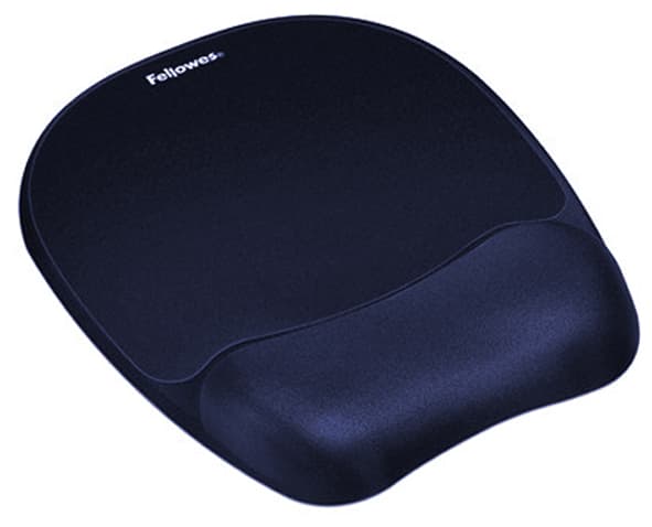Fellowes Handgelenkauflage Memory Foam , Silberstreifen,