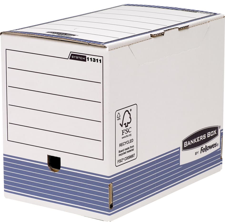 Fellowes Bankers Box System Archiv-Schachtel, Blau, (B)200mm