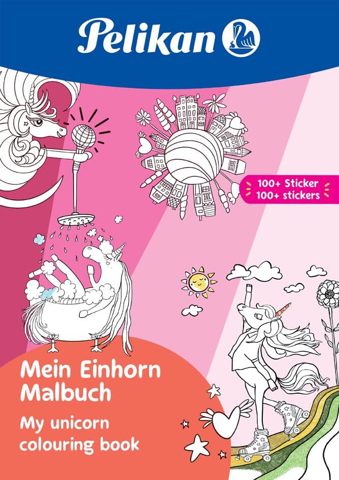 Pelikan Malbuch , Mein Einhorn, , Din A4, Inkl. 100 Sticker