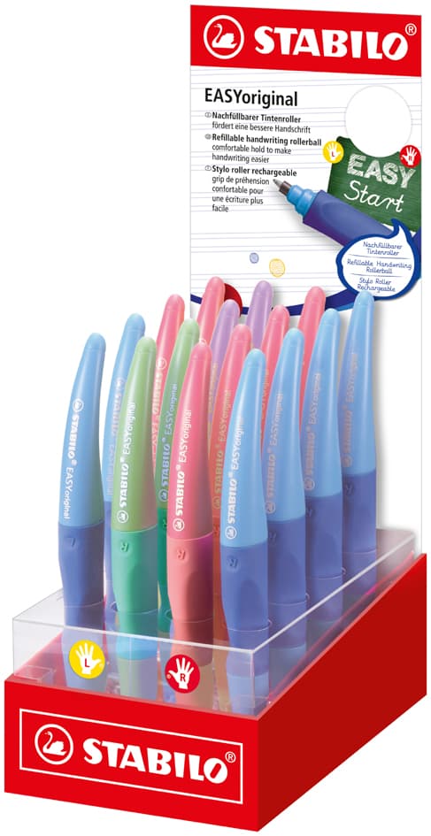 Stabilo Tintenroller Easyoriginal Pastel, 16er Display
