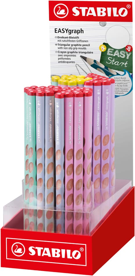 Stabilo Schreiblernbleistift Easygraph Pastel, 60er Display