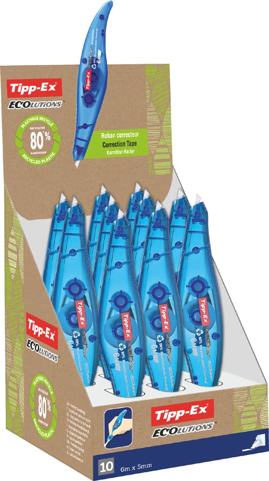 Tipp-Ex Korrekturroller , Ecolutions Exact Liner, , Display