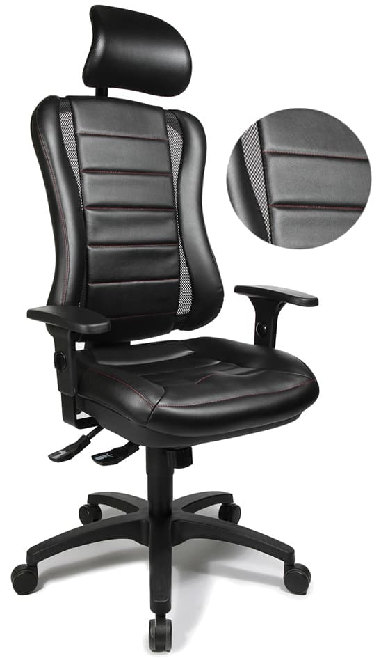 Topstar Bürodrehstuhl , Head Point Rs, , Schwarz / Schwarz