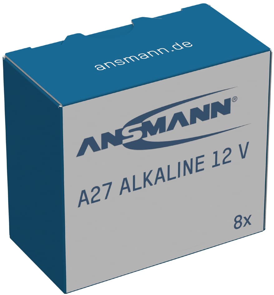 Ansmann Alkaline Batterie A27/Lr27, 12 Volt, 8er Pack
