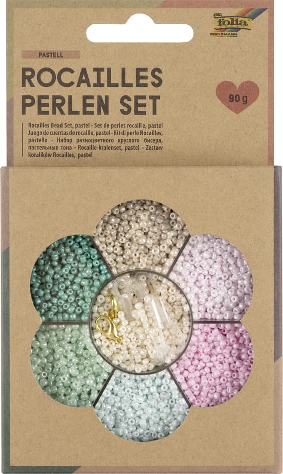 Folia Rocailles-Perlen-Set Pastell