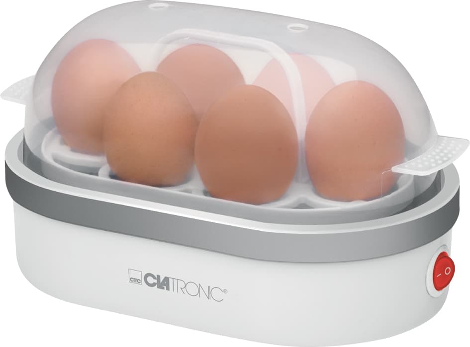 Clatronic Eierkocher Ek 3497, Weiß / Silber