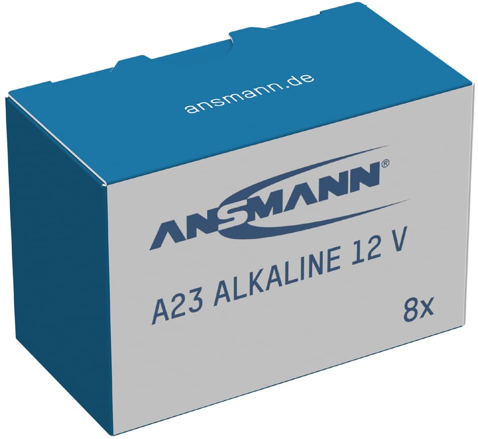 Ansmann Alkaline Batterie A23/Lr23, 12 Volt, 8er Pack