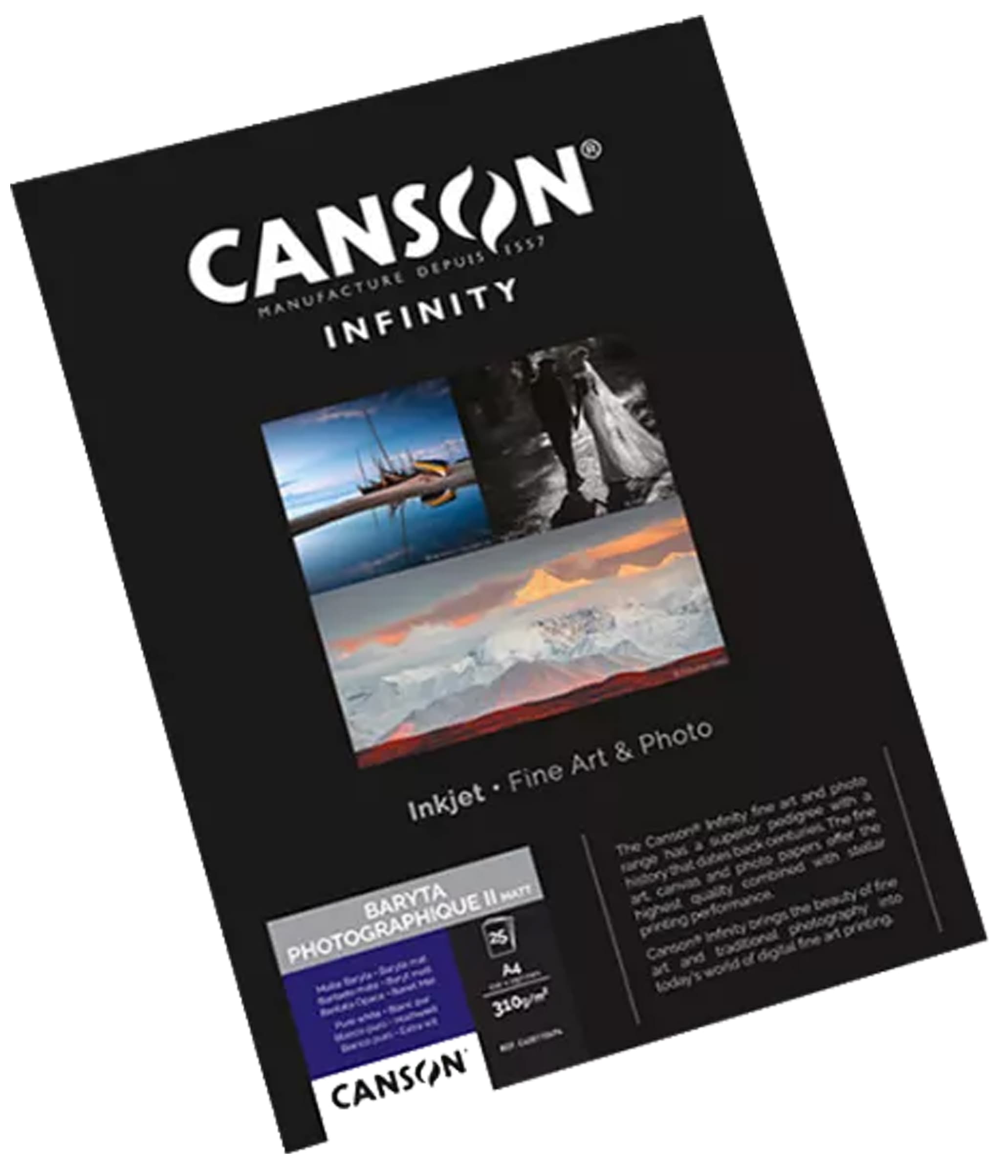 Canson Infinity Fotopapier Baryta Photographique Ii Matt, A4