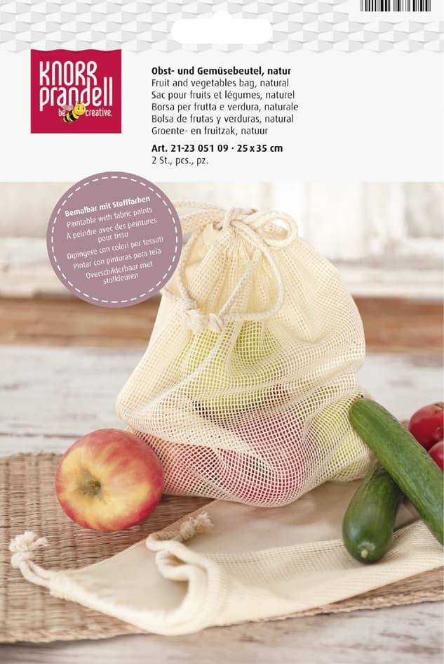 Knorr Prandell Baumwoll-Obst-Gemüsebeutel, Natur