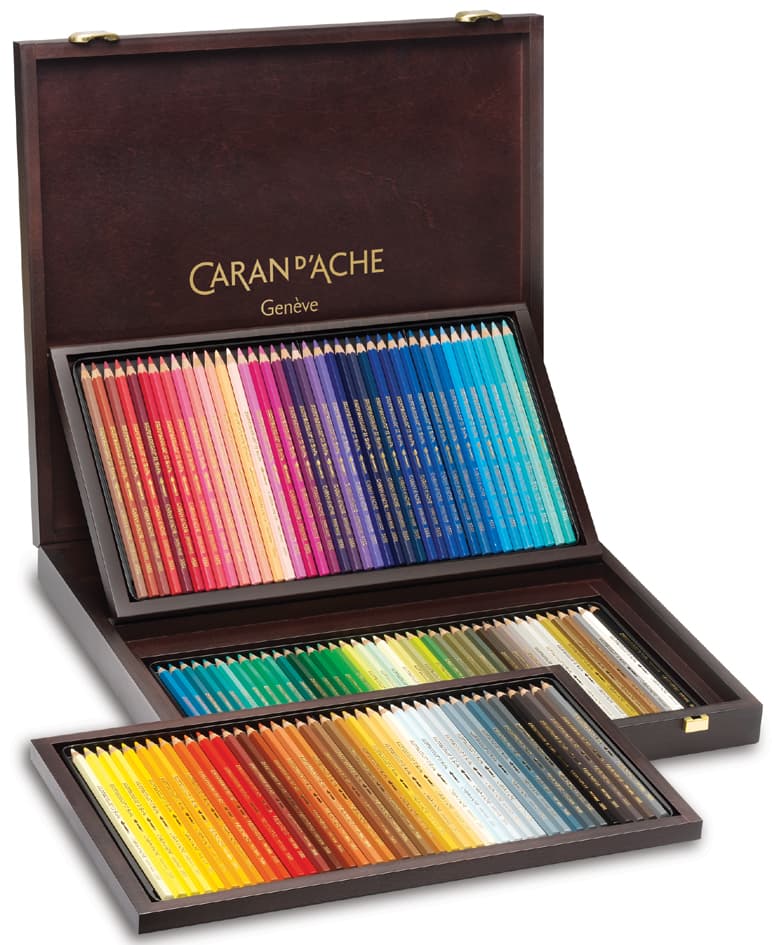 Caran D, Ache Buntstifte Supracolor, 120er Holzkoffer