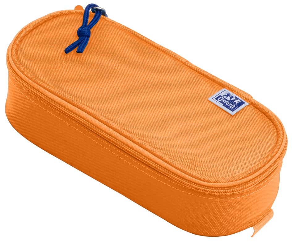 Oxford Schlamper-Etui, Polyester, Oval, Orange