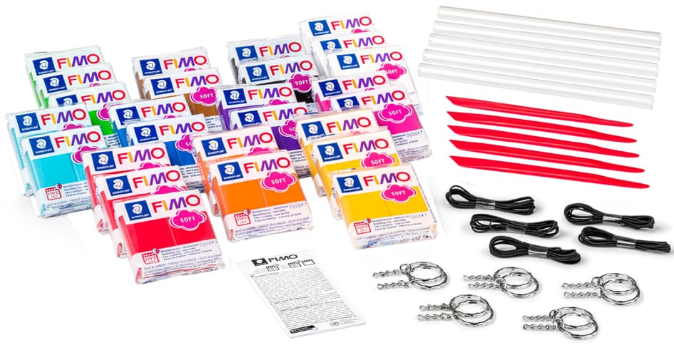 Fimo Soft Modelliermasse-Set , Basic Xxl, , 46-Teilig