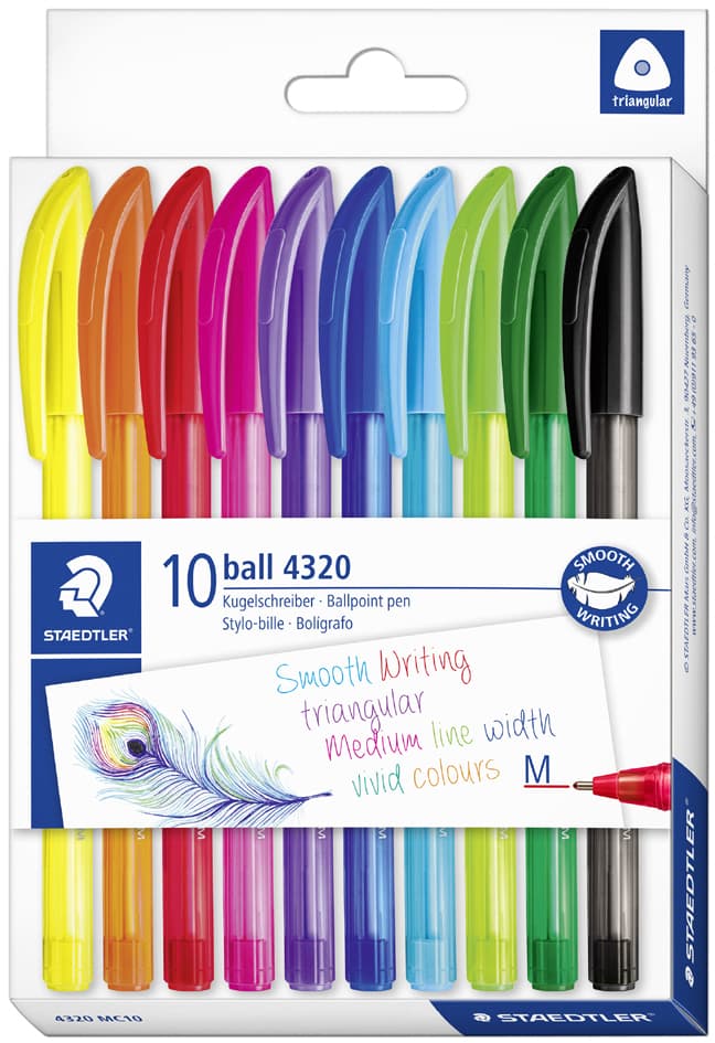 Staedtler Kugelschreiber Ball 4320 M, 10er Kartonetui