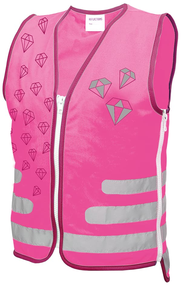 Roth Kinder-Warnweste Reflactions , Diamant, , Pink