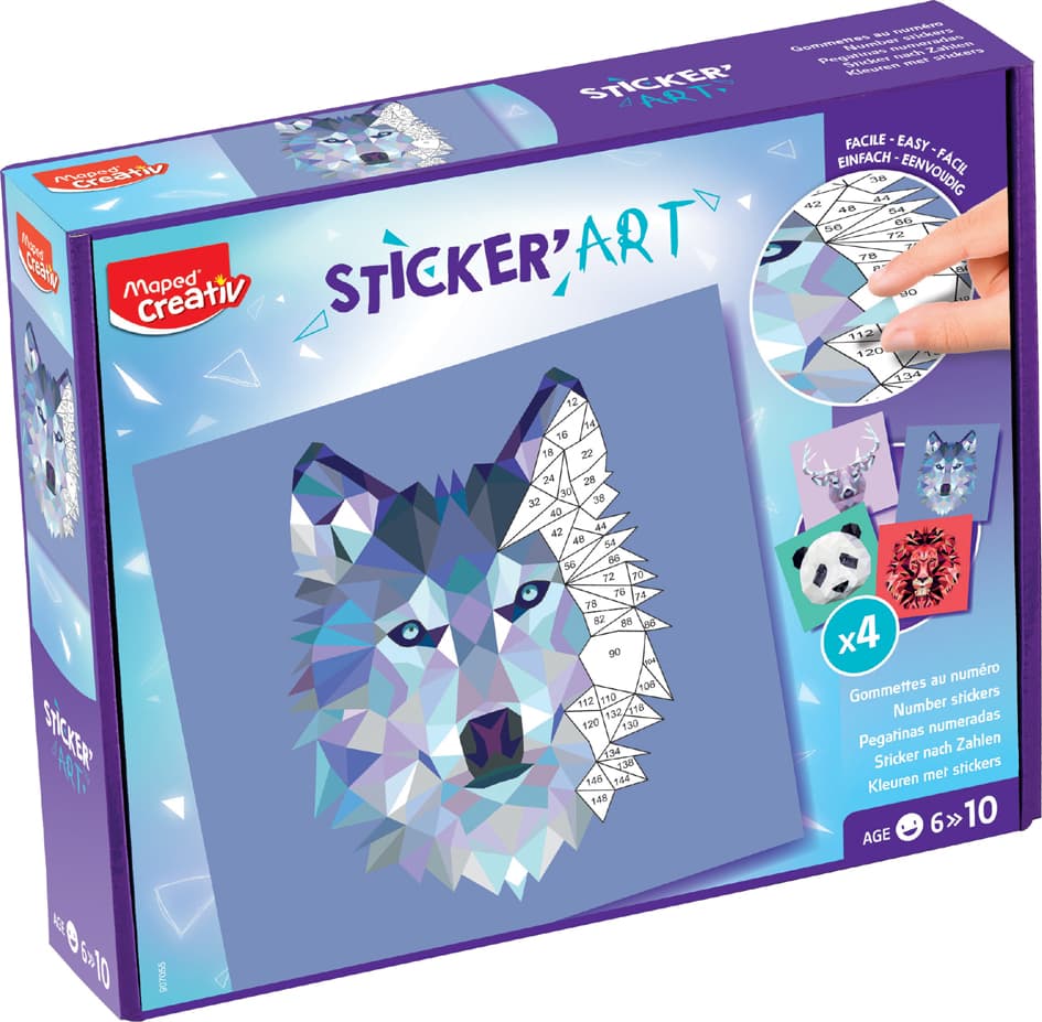 Maped Creativ Kleben Nach Zahlen Sticker, Art