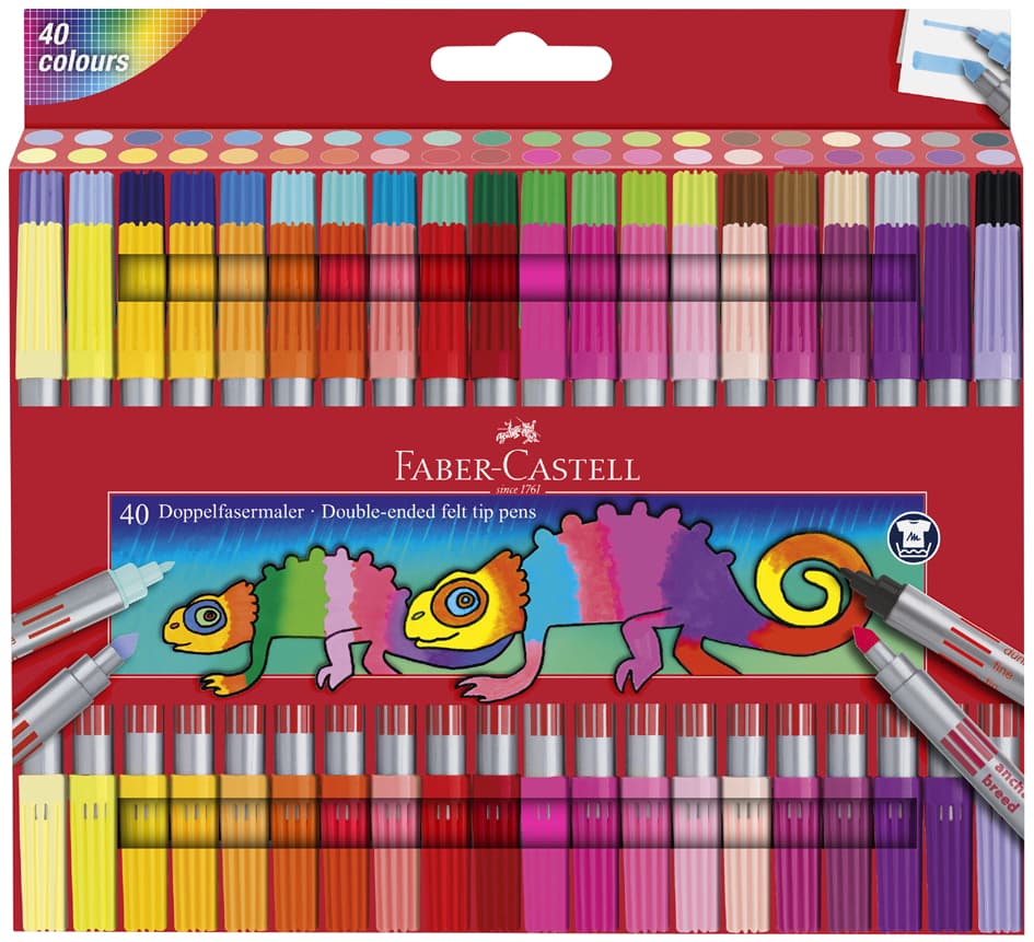 Faber-Castell Doppelfasermaler, 40er Etui