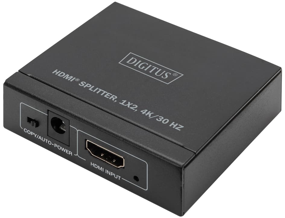 Digitus 4k Hdmi Splitter, 1x2, 4k / 30 Hz, Schwarz