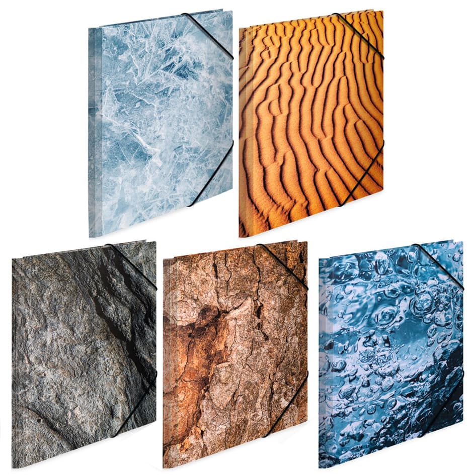 Herma Sortiment Eckspannermappe , Nature, , Karton, Din A4