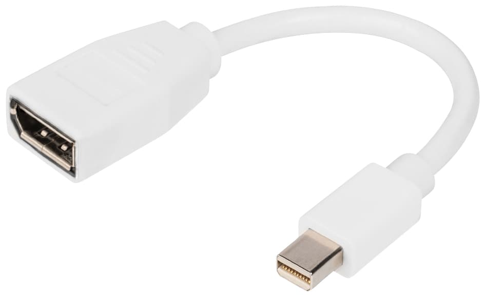Digitus Displayport 1.2 Adapterkabel, Mini Dp - Dp, 0,15 M