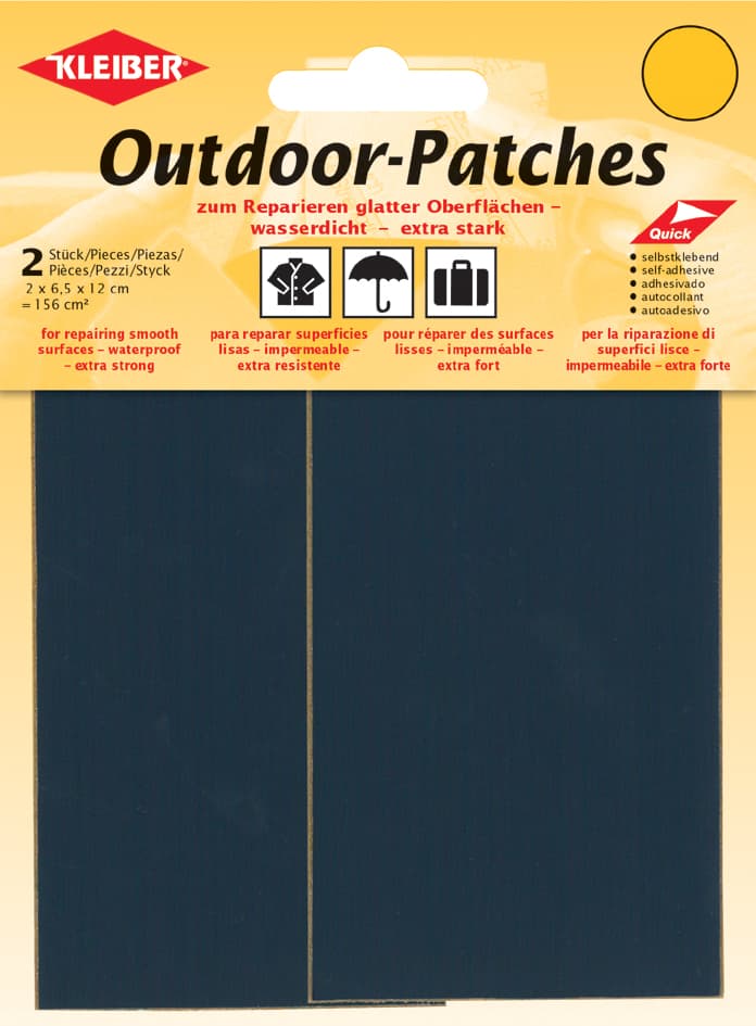 Kleiber Outdoor-Patches, Selbstklebend, 65 X 120 Mm, Blau