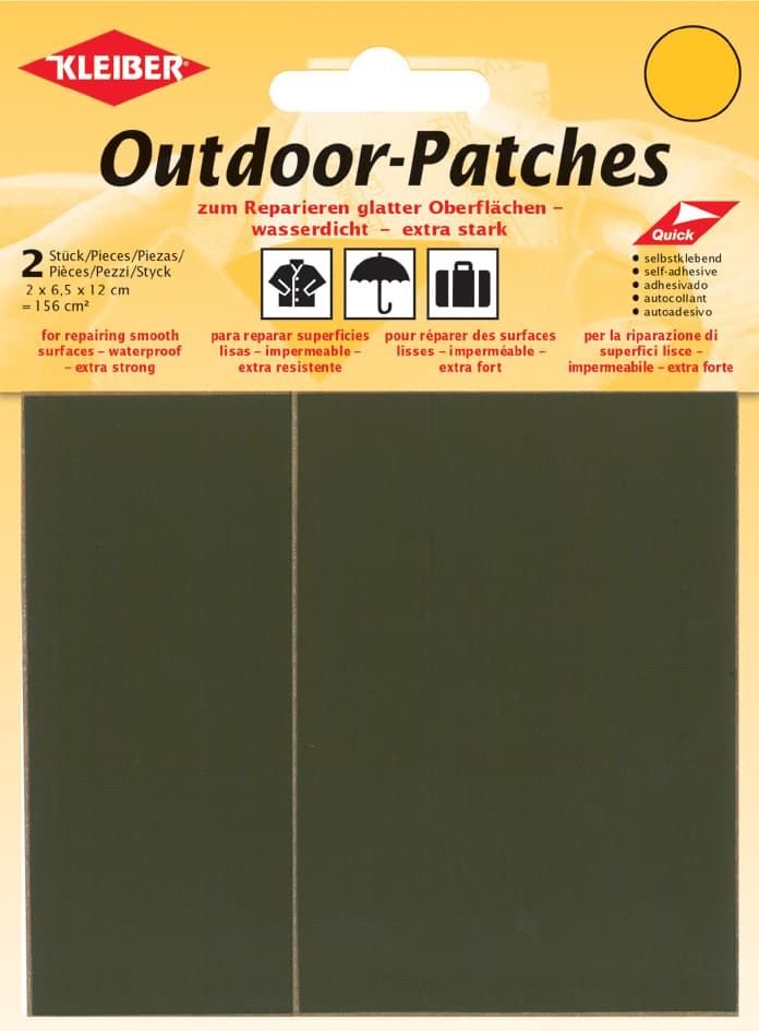 Kleiber Outdoor-Patches, Selbstklebend, 65 X 120 Mm, Oliv