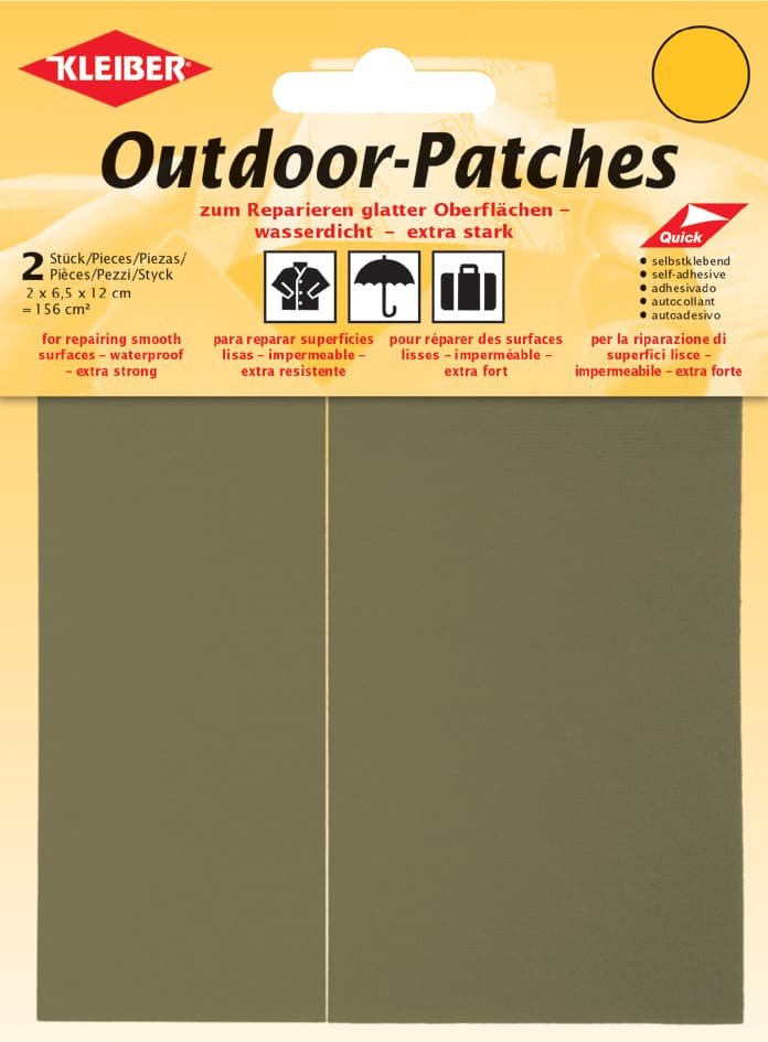 Kleiber Outdoor-Patches, Selbstklebend, 65 X 120 Mm, Beige
