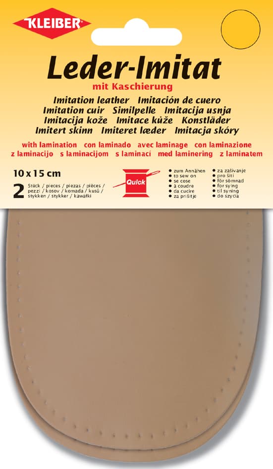 Kleiber Leder-Imitat Mit Kaschierung, 100 X 150 Mm, Beige