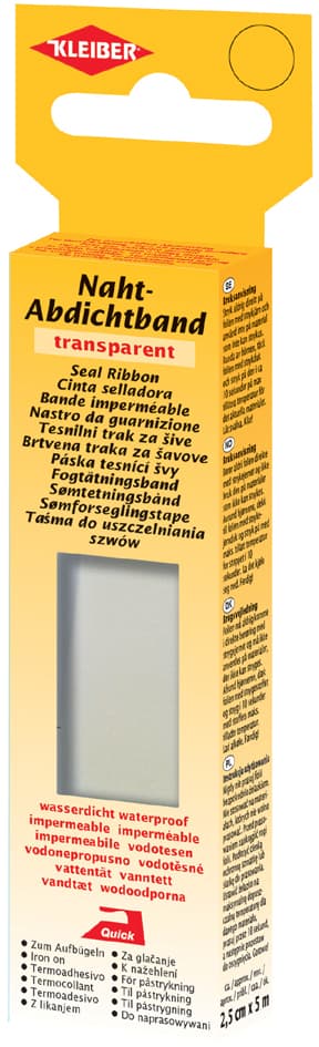 Kleiber Naht-Abdichtband, Transparent, 25 Mm X 5,0 M