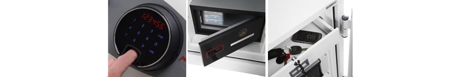 Phoenix Datenschutz-Tresor Datacombi Ds2504f, Signalweiß