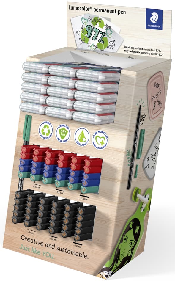 Staedtler Permanent-Marker Lumocolor, 120er Display
