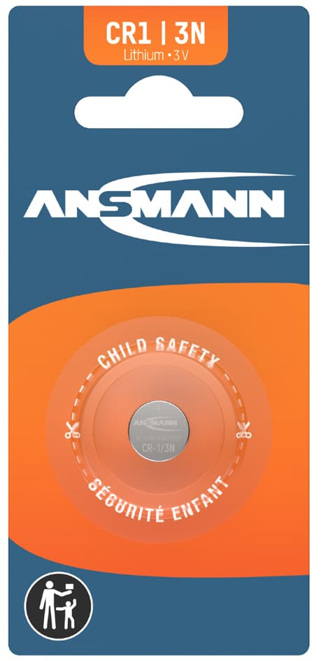 Ansmann Lithium Knopfzelle Cr1/3n, 3 Volt, 1er Blister