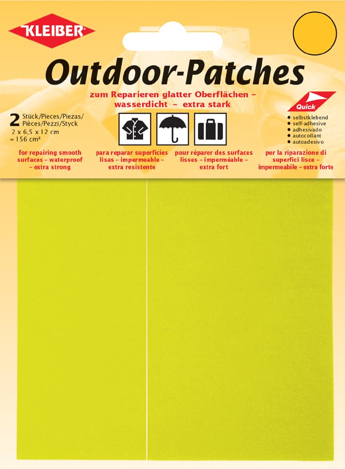 Kleiber Outdoor-Patches, Selbstklebend, 65 X 120 Mm, Neon-