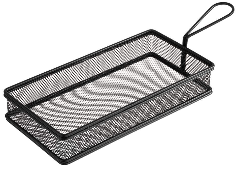Aps Servier-Frittierkorb Snackholder, 260 X 130 Mm, Schwarz