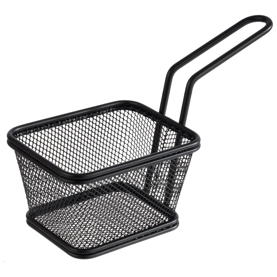 Aps Servier-Frittierkorb Snackholder, 100 X 85 Mm, Schwarz