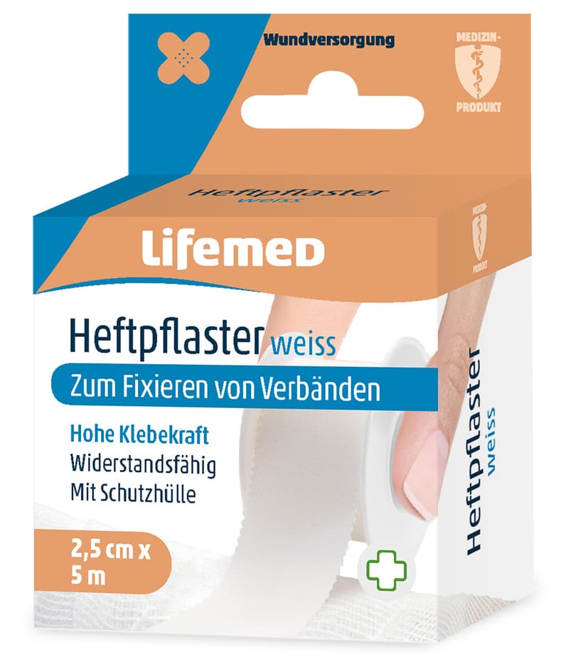 Lifemed Heftpflaster , Classic, , Weiß, 25 Mm X 5,0 M