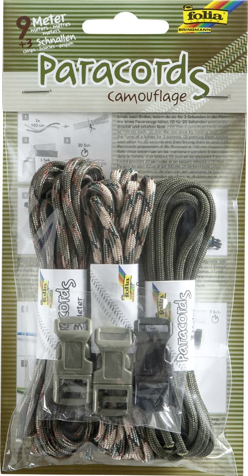 Folia Paracord-Set , Camouflage, , Farbig Sortiert