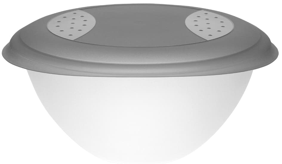 Keeeper Salatschale , Sandra, , Mit Deckel, 6,0 Liter, Grau