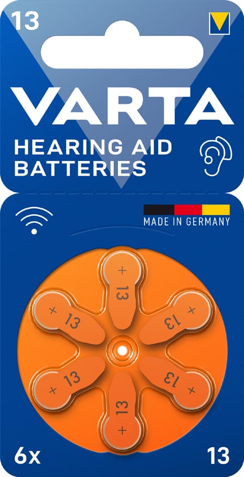 Varta Hörgeräte Knopfzelle , Hearing Aid Batteries, 13