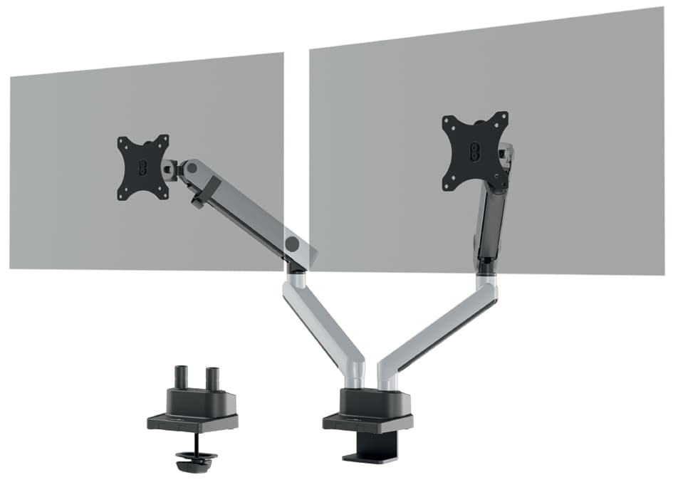Durable Monitorarm Select Plus, Für 2 Monitore, Klemme