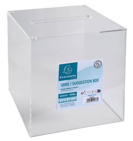 Exacompta Aktionsbox, Aus Acryl, Glasklar