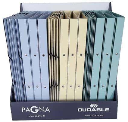 Pagna Ringbücher + Gummizugmappen , Pastell Eco, , Display