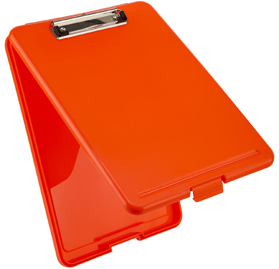 Läufer Klemmbrett Safety, Mit Aufbewahrungsfach, Orange