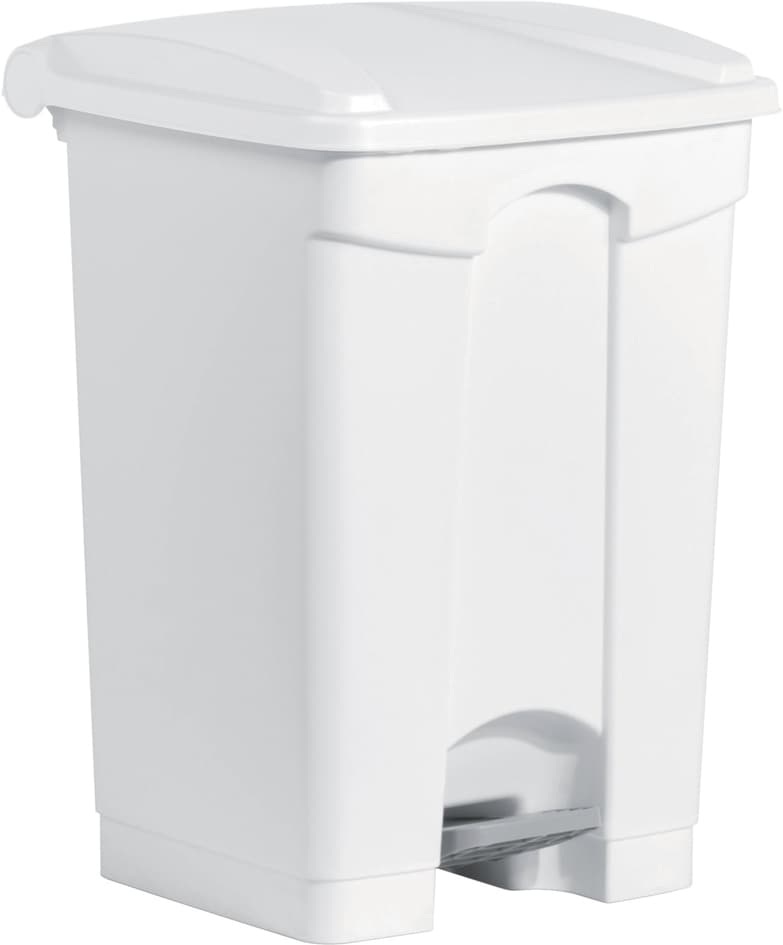 Helit Tret-Abfalleimer , The Step, , 45 Liter, Weiß/Weiß