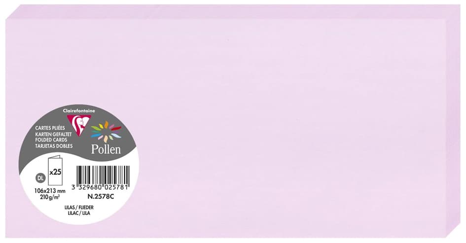 Pollen By Clairefontaine Doppelkarte Dl, Flieder