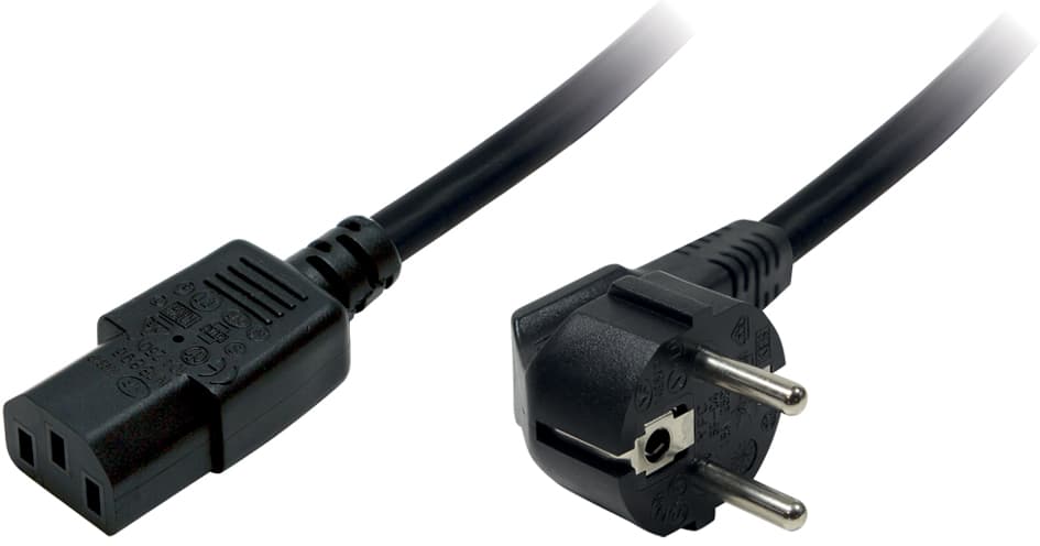 Logilink Schutzkontakt-Stromkabel, 1,8 M, Einseitig