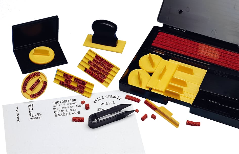 Wedo Typendruckerei Mit 601 Stempeltypen