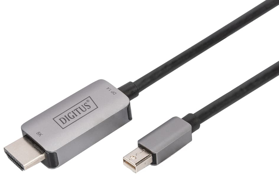 Digitus 8k Mini Displayport Adapterkabel, Mini-Dp - Hdmi-A