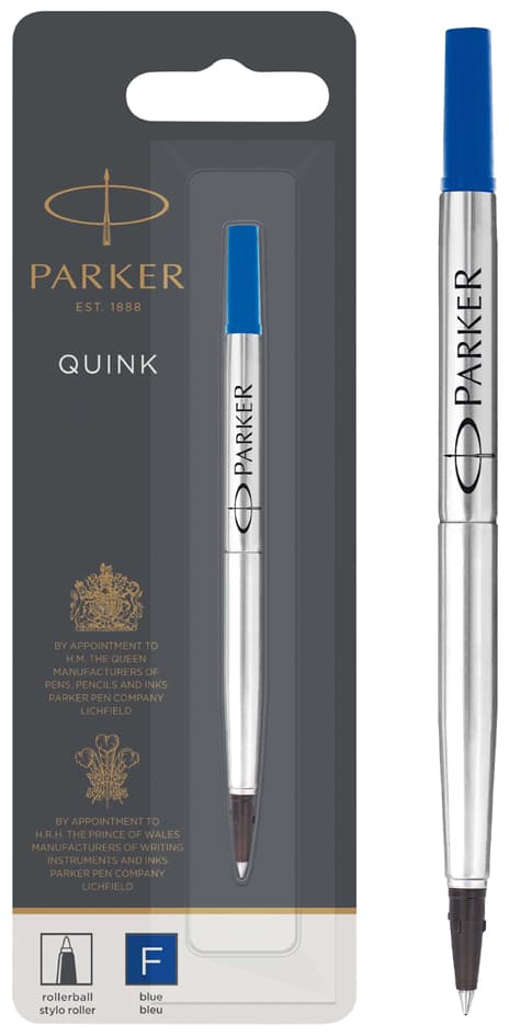 Parker Rollerballmine Quink, 0,5 Mm, Blau, Im Blister