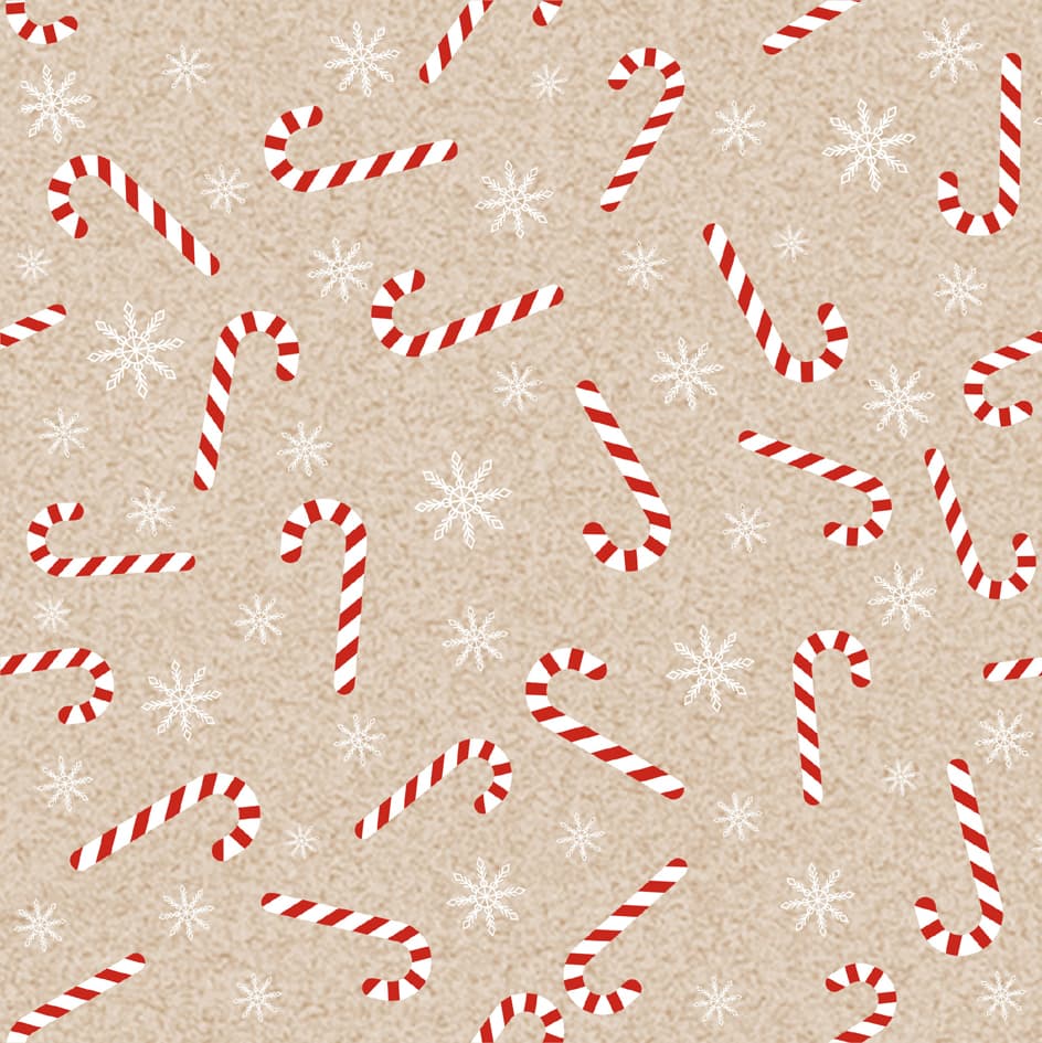 Papstar Weihnachts-Motivservietten , Candy Canes,